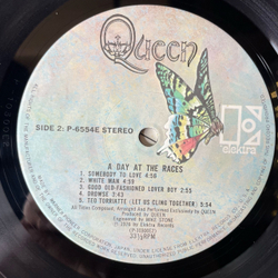Винтажная виниловая пластинка LP Queen A Day At The Races (Япония 1981) (Оби)