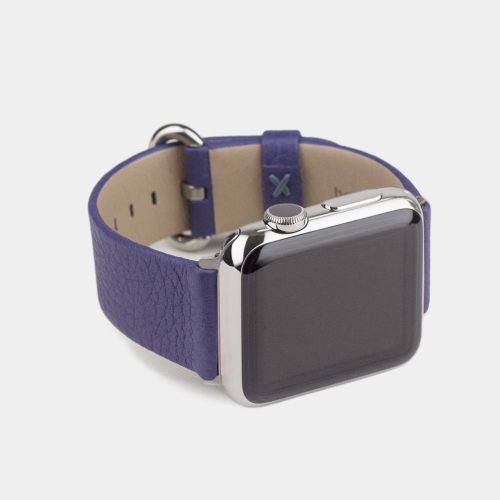 Ремешок для Apple Watch 44/45/46 mm из кожи теленка, цвета сирени
