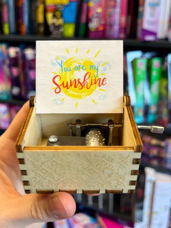 Музыкальная шкатулка детская деревянная