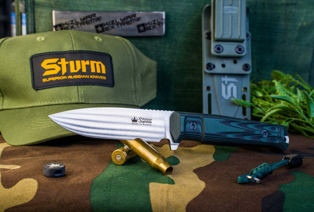 Тактический нож Sturm AUS-10Co (Cryo) Convex StoneWash G10