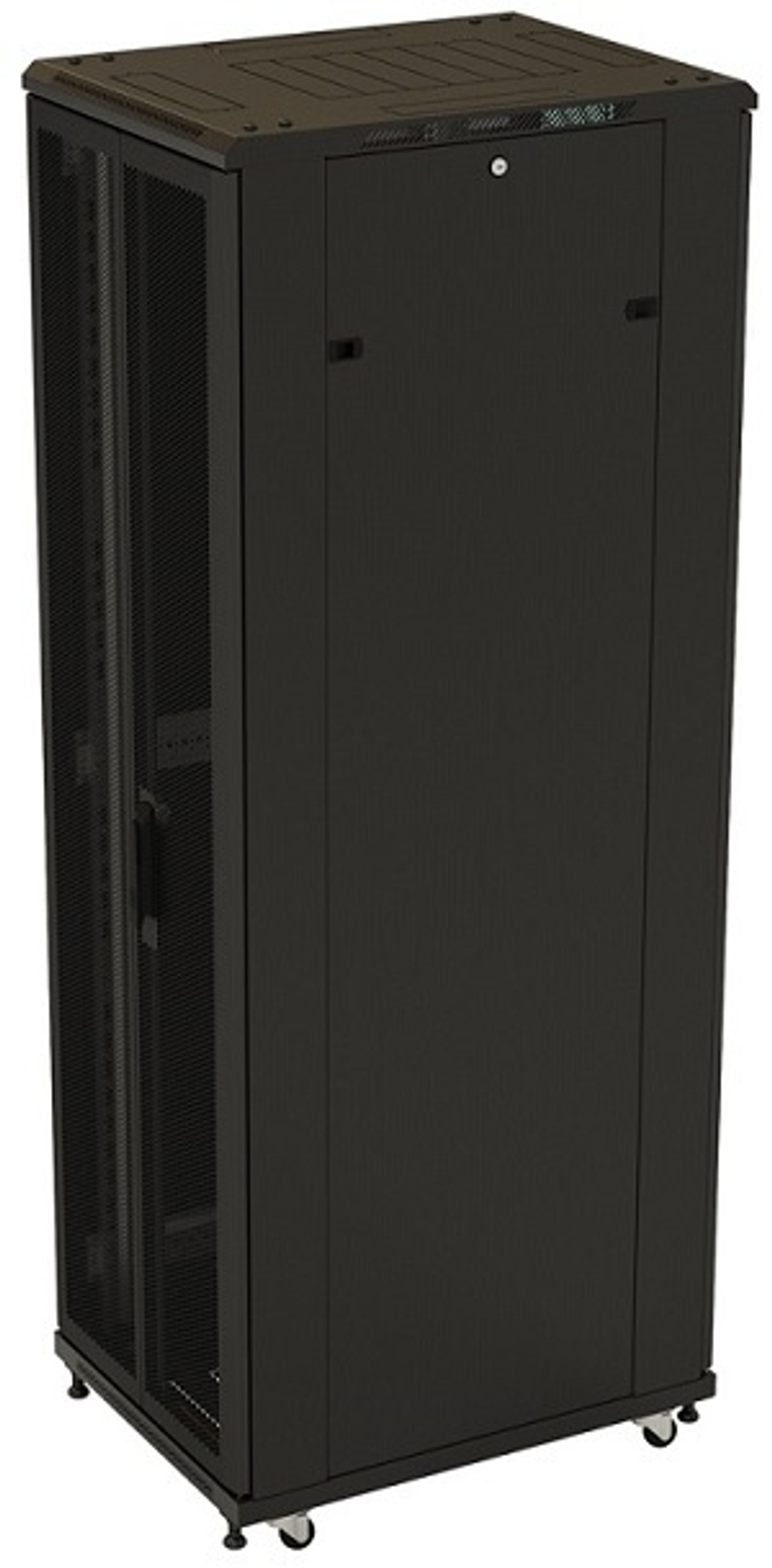 Шкаф напольный 19", 42U Hyperline TTB-4261-DD-RAL9004