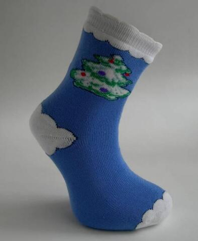 Носки для девочек С183 18р. бирюзовый, 1 шт.