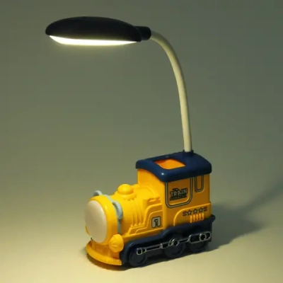 Настольная лампа «Sweet - Паровоз» LED 10*5*21 см, USB 5v 3w, Желтый/синий