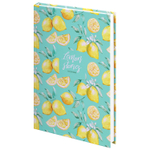 Ежедневник недатированный А5 (145х215 мм) ламинированная обложка 128 л. STAFF "Lemon Stories" (6 штук в упаковке)