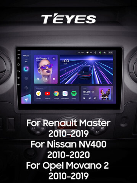 Teyes CC3 10,2"для Renault Master, Nissan NV 400  2010-2020