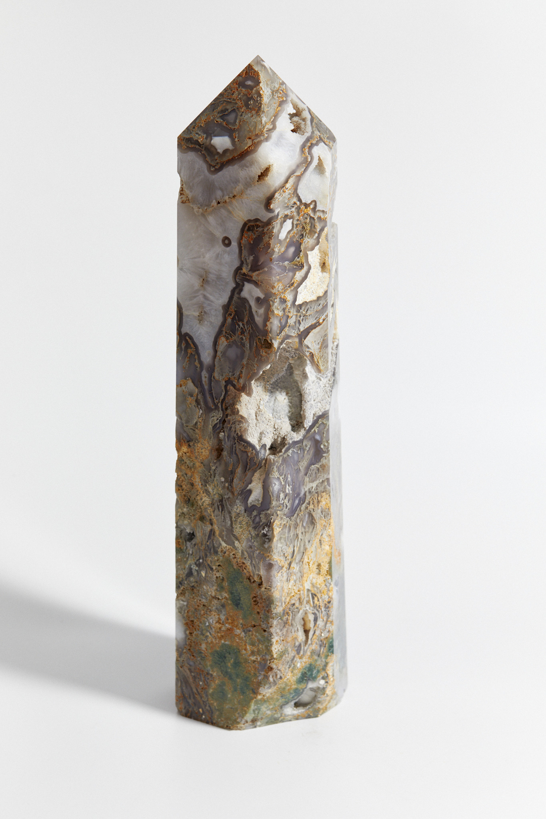 Моховой агат призма XXL