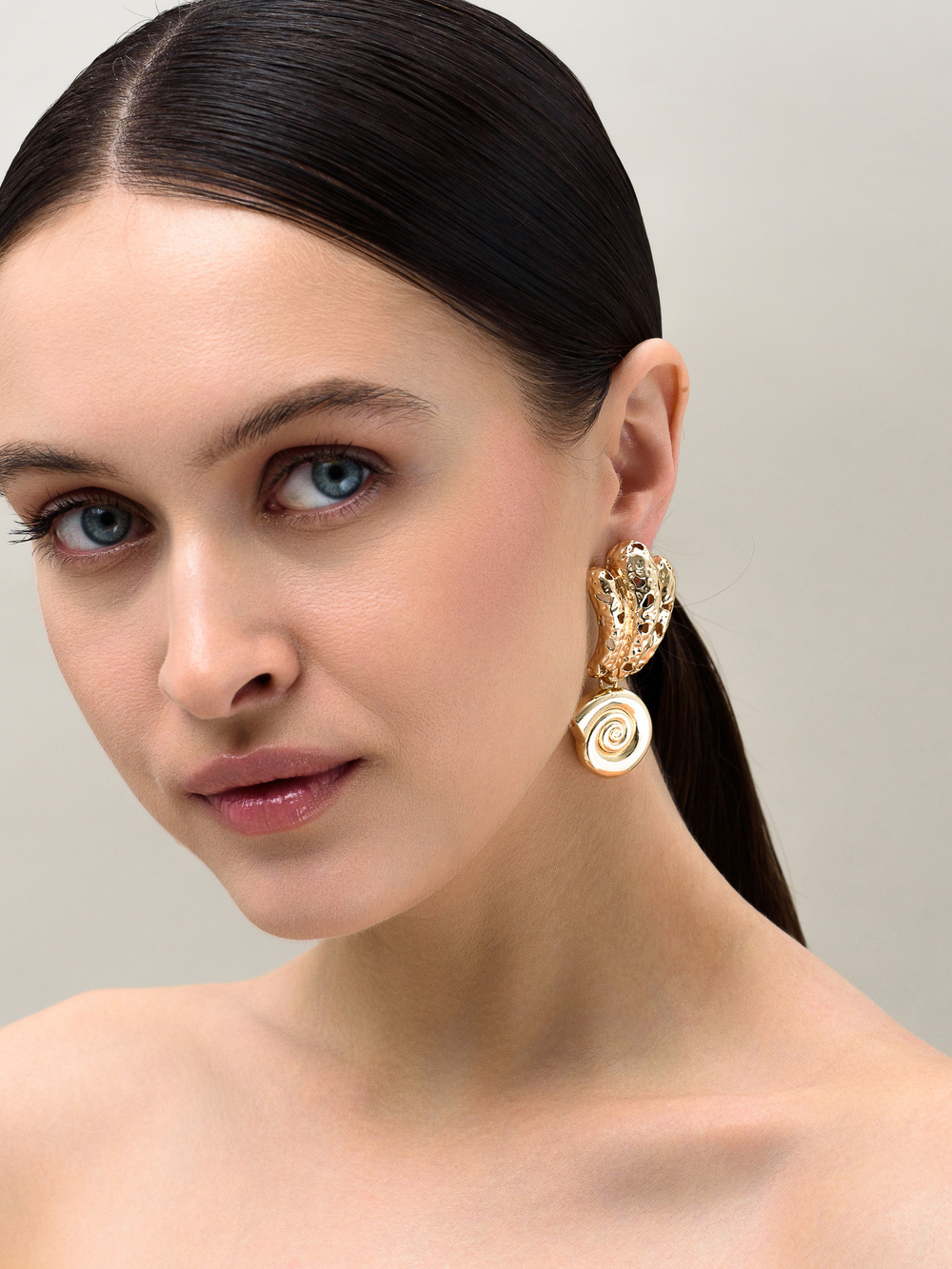 Серьги "Leaky sink" Gold