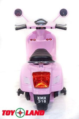 Детский электромотоцикл Toyland Vespa XMX 318 розовый