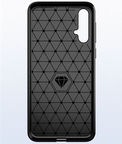 Чехол для Huawei Nova 5 (Nova 5 Pro) цвет Black (черный), серия Carbon от Caseport