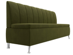 Диван кухонный прямой Кантри, Зеленый, Микровельвет, 100147