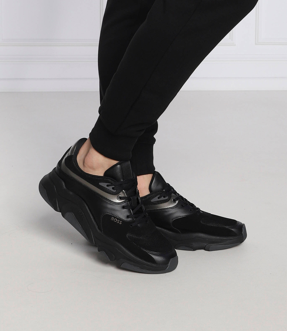 кроссовки asher_runn_mx BOSS BLACK - черный(50475450)