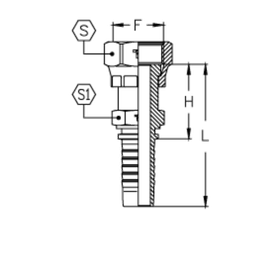 Фитинг DN 20 ORFS (Г) 1.3/16