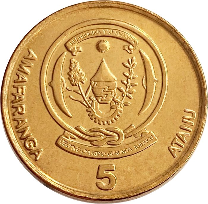 5 франков 2009 Руанда