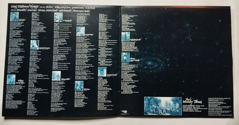 Винтажная виниловая пластинка LP The Moody Blues Long Distance Voyager (Japan 1981)