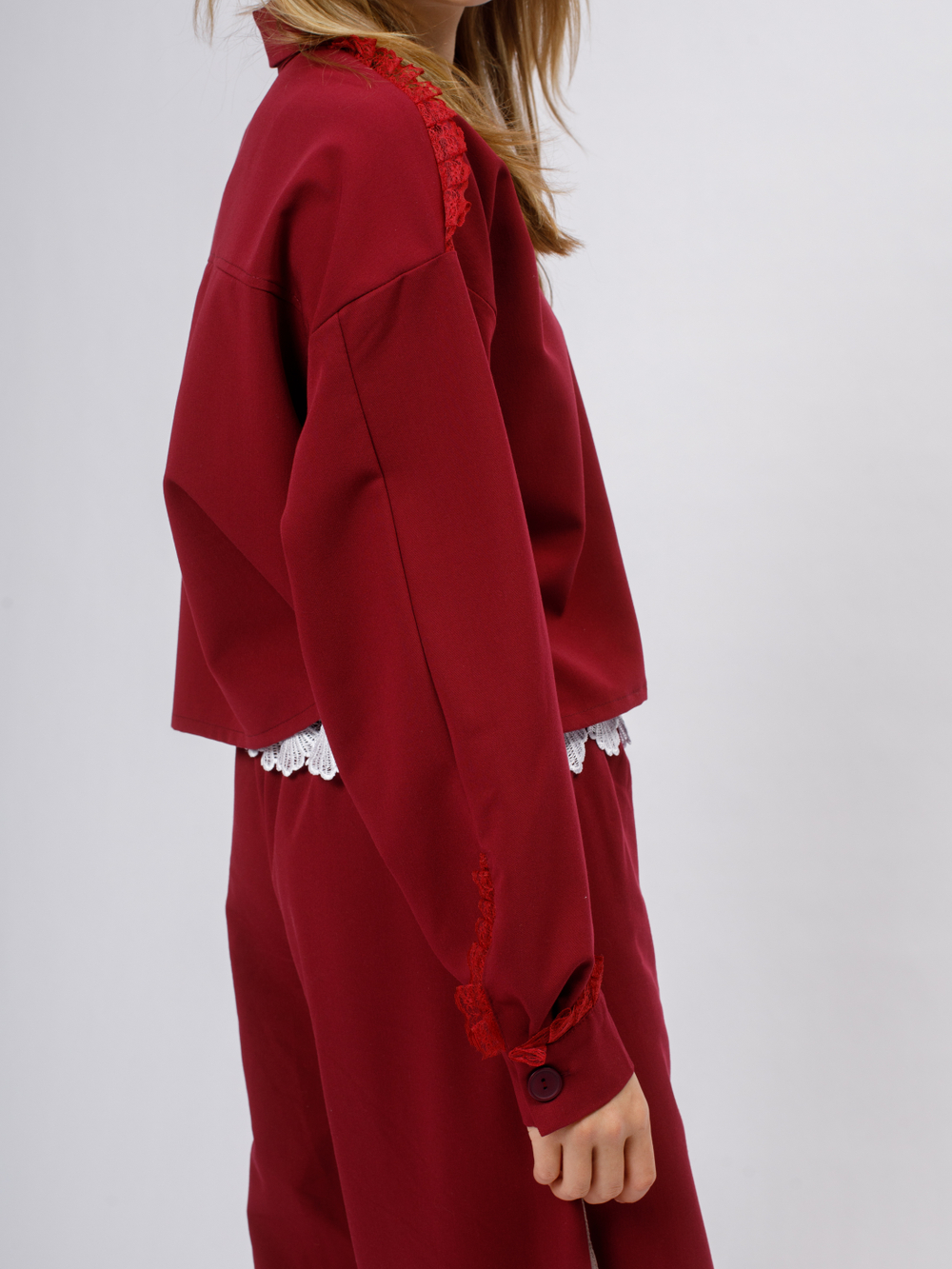 Жакет рубашка укороченная