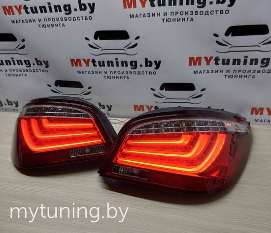 Задние фонари для BMW 5 E60 LCI (07-10) LED красные светлые
