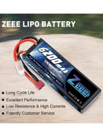 Аккумулятор для радиоуправляемой машинки Li-Po 7.4V 6200mAh