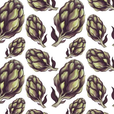 Артишок цветок на белом