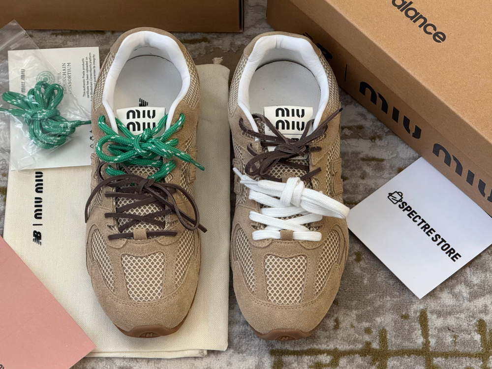 New Balance x Miu Miu 530 SL Light Brown (Сетка)