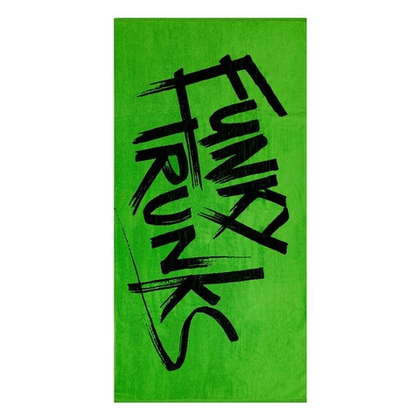 Хлопковое полотенце FUNKY TRUNKS Tagged Green