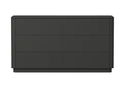 Комод Tammi 6 ящиков ширина 140 см (черный)