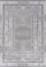 Ковер 1634G - GREY / GREY - Прямоугольник - коллекция LORA размер 100*200 см