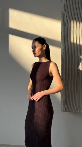 Платье SATI, горький шоколад