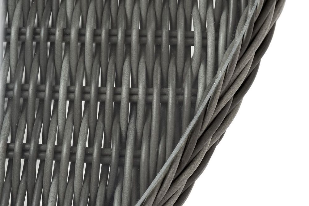 "Эспрессо" плетеный круглый стол, диаметр 118 см, цвет графит