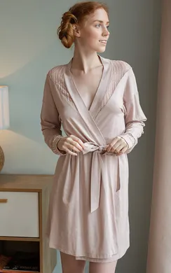 Халат K-16 Розовый