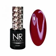 201 Гель-лак Nail Republic, 10 мл Темно-красный