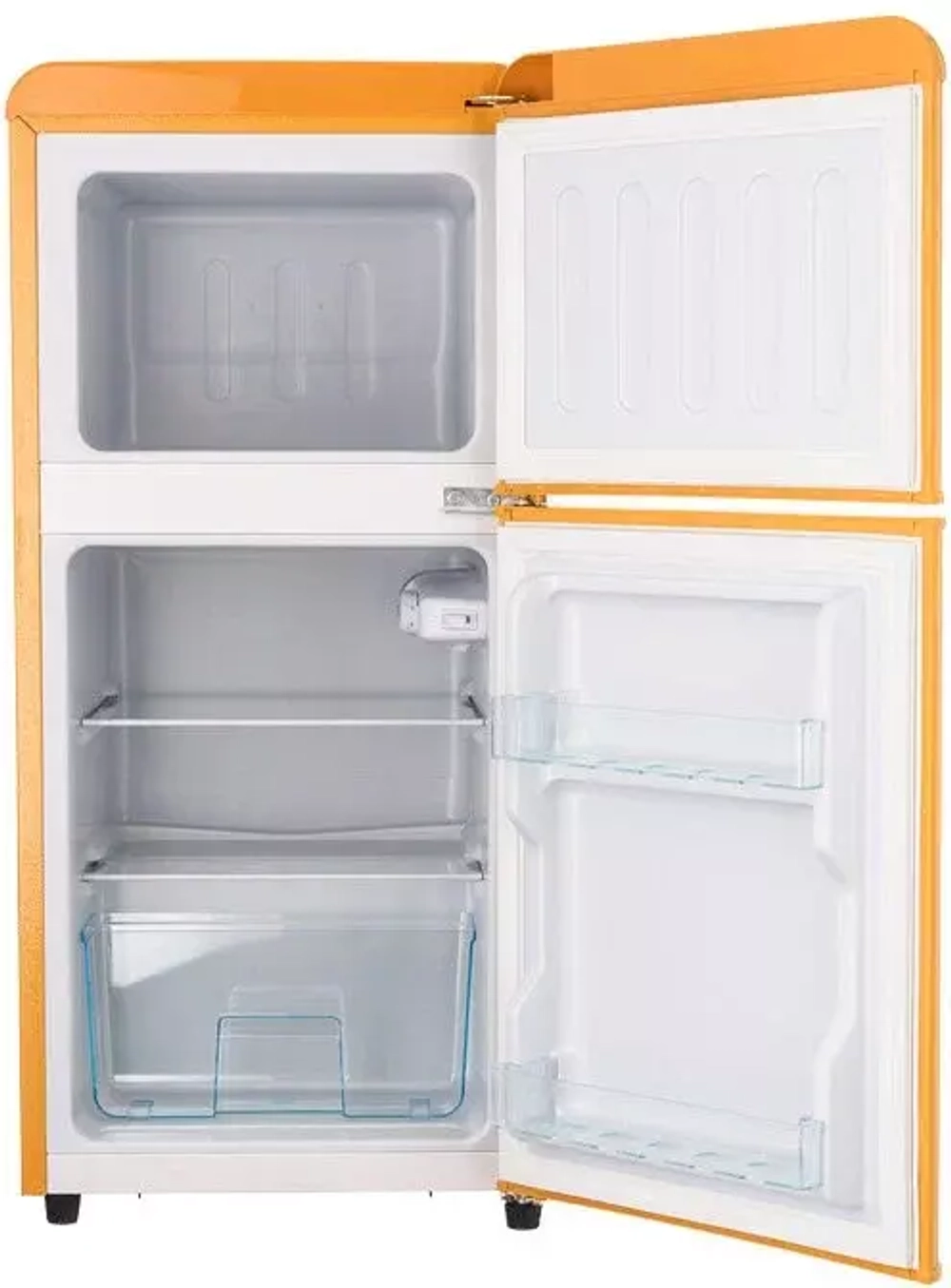 Холодильник HARPER HRF-T120M ORANGE/WHITE