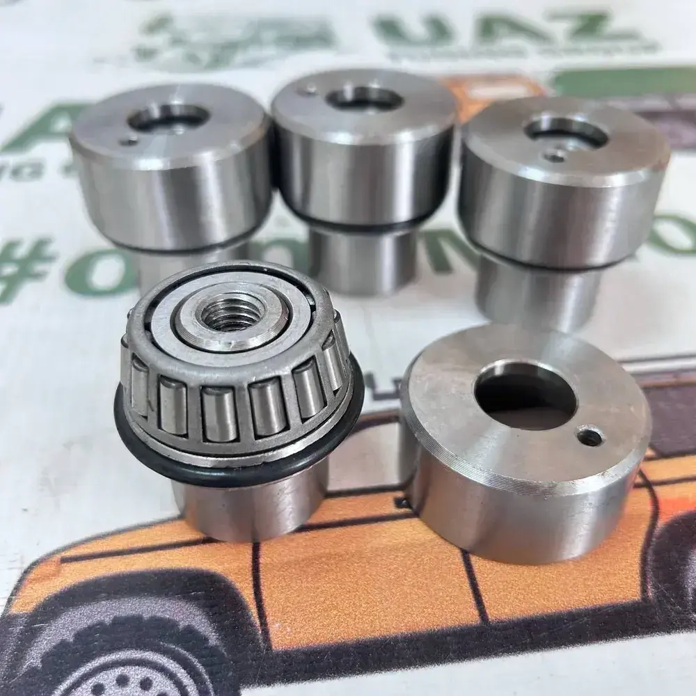 Комплект шкворней поворотного кулака УАЗ на подшипнике, мост Тимкен ("колхозный"), Редукторный (военный)