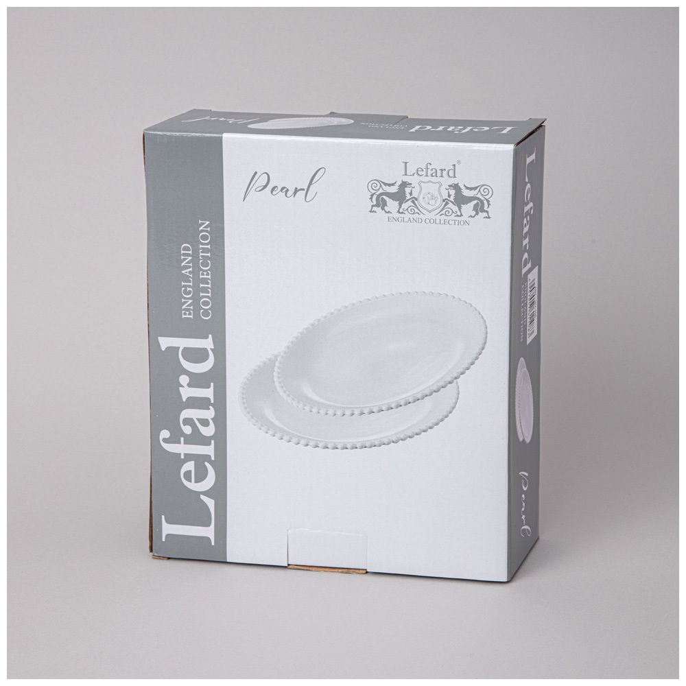 НАБОР ТАРЕЛОК ОВАЛЬНЫХ LEFARD "PEARL" 2 ШТ. 23*19,5*3 СМ (КОР=12НАБ.)