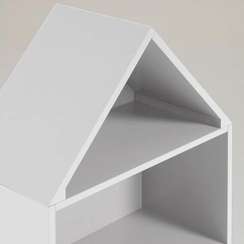 Детский стеллаж Celeste из МДФ белый 50 x 105 см