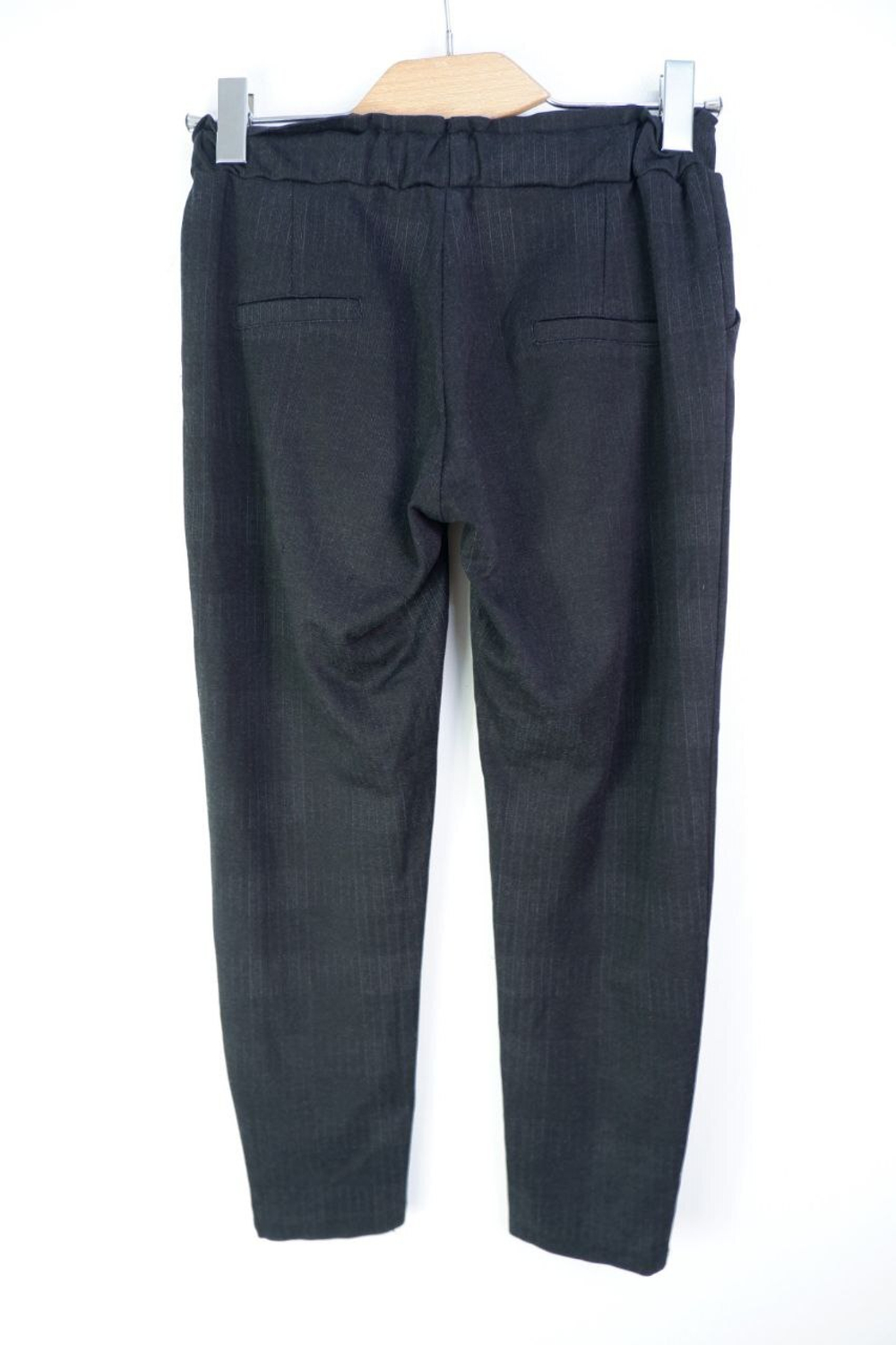 Штаны с рисунком клетки на ткани, визуально 42 рос. размер