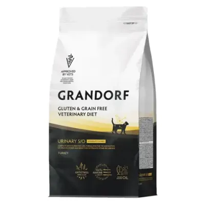 Сухой диетический корм GRANDORF VETERINARY DIET Cat URINARY S/O MODERATE CALORIE для кошек, склонных к набору веса, при мочекаменной болезни