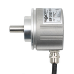 Инкрементальный программируемый энкодер INNOCONT D=58мм, выступающий вал 10мм, 5…30VDC, выход TTL/HTL с инверсией, IP 65