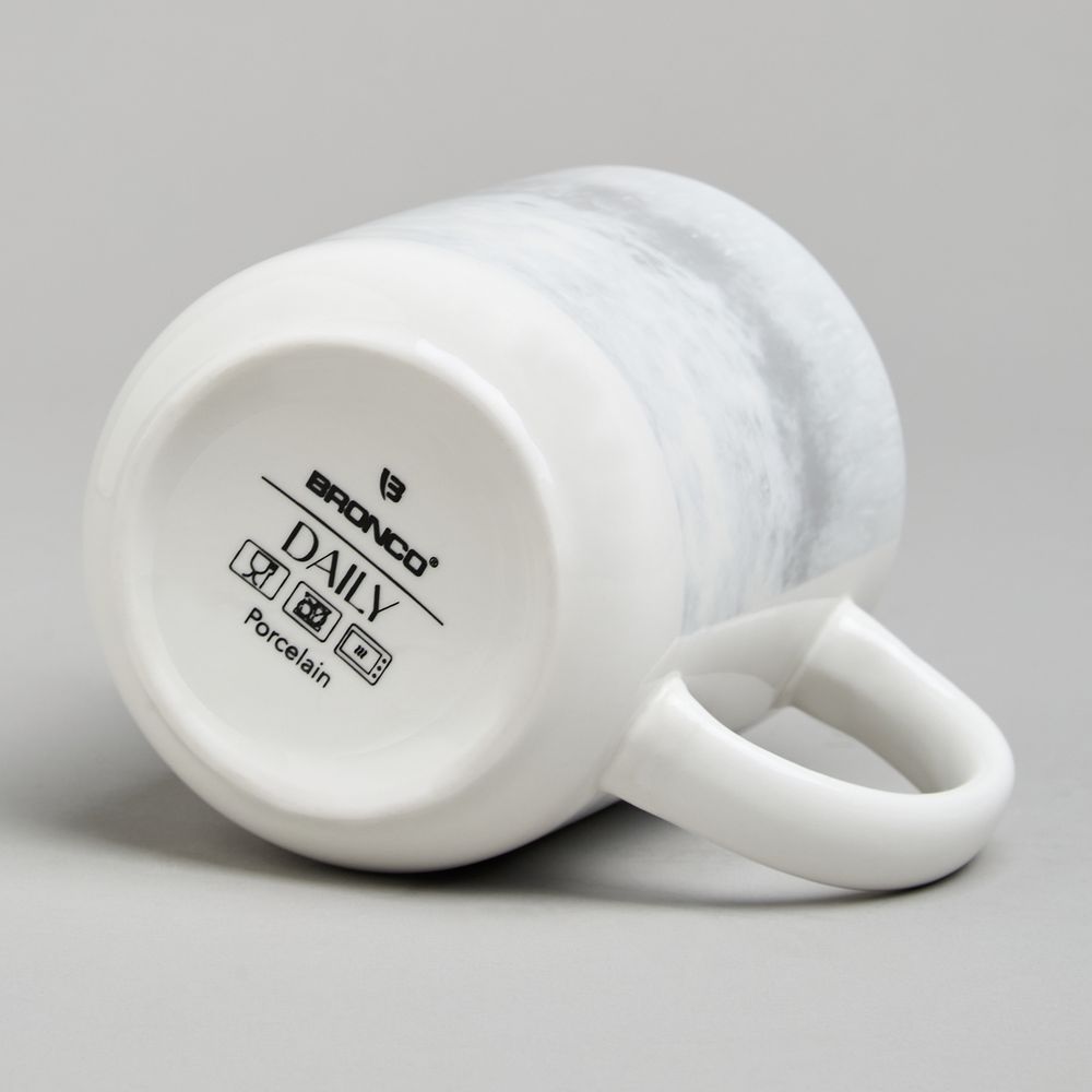 НАБОР КРУЖЕК BRONCO "DAILY" 4 ШТ. 350 МЛ СЕРЫЙ