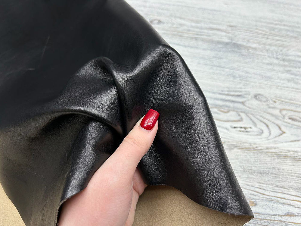 Ecopell Nero (1,0-1,2 мм), цв. Черный, натуральная кожа