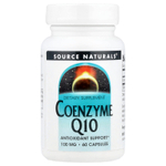 Source Naturals, коэнзим Q10, 100 мг, 60 капсул