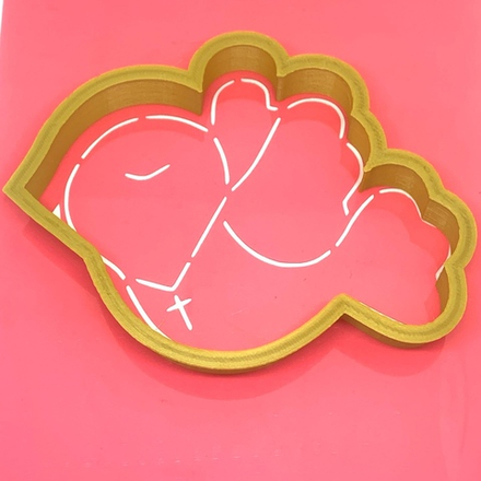 Набор вырубка+трафарет "Птица" 9,5*11см