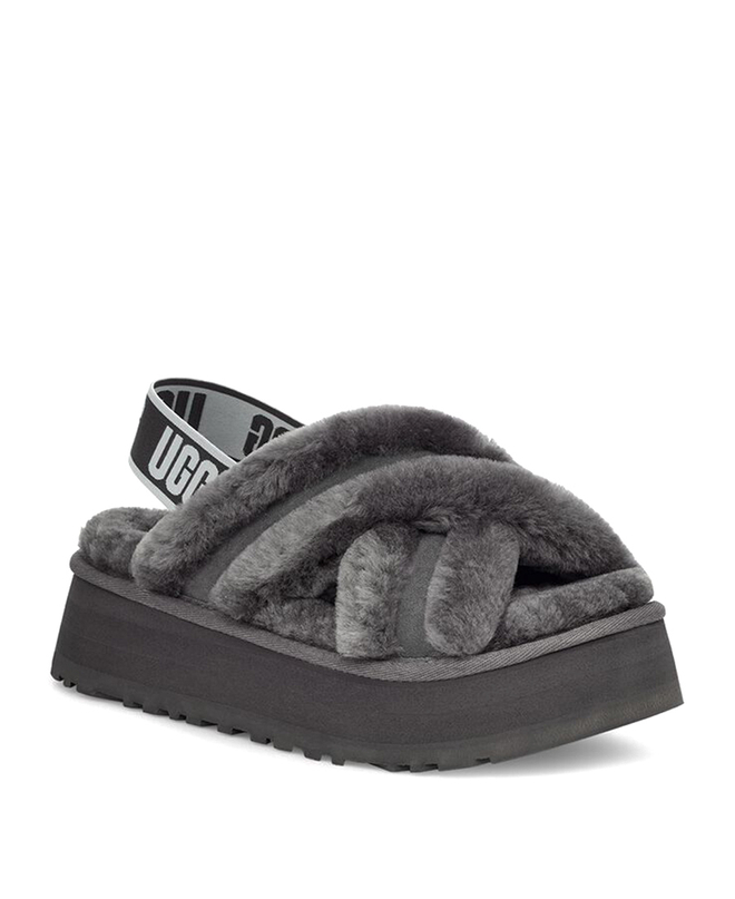 DISCO CROSS SLIDE-grey
