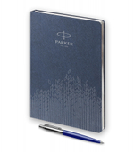 Подарочный набор: Шариковая ручка Parker Jotter K60 и Ежедневник недатированный, синий