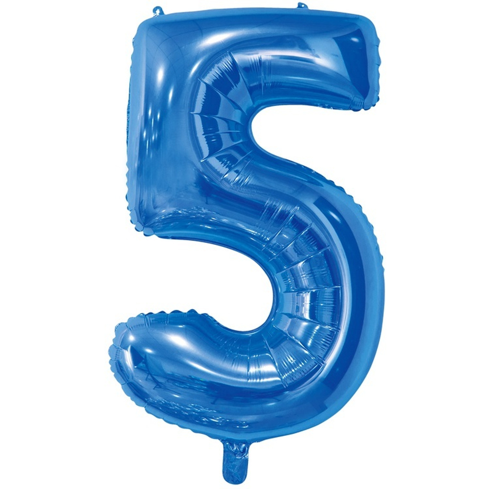 Шар ЦИФРА 5 Blue 26" 66 см