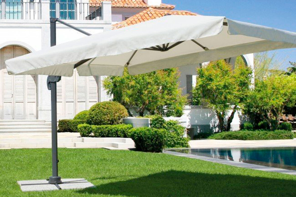 Зонт Лечче, 3000мм, с вент. куполом, бежевый