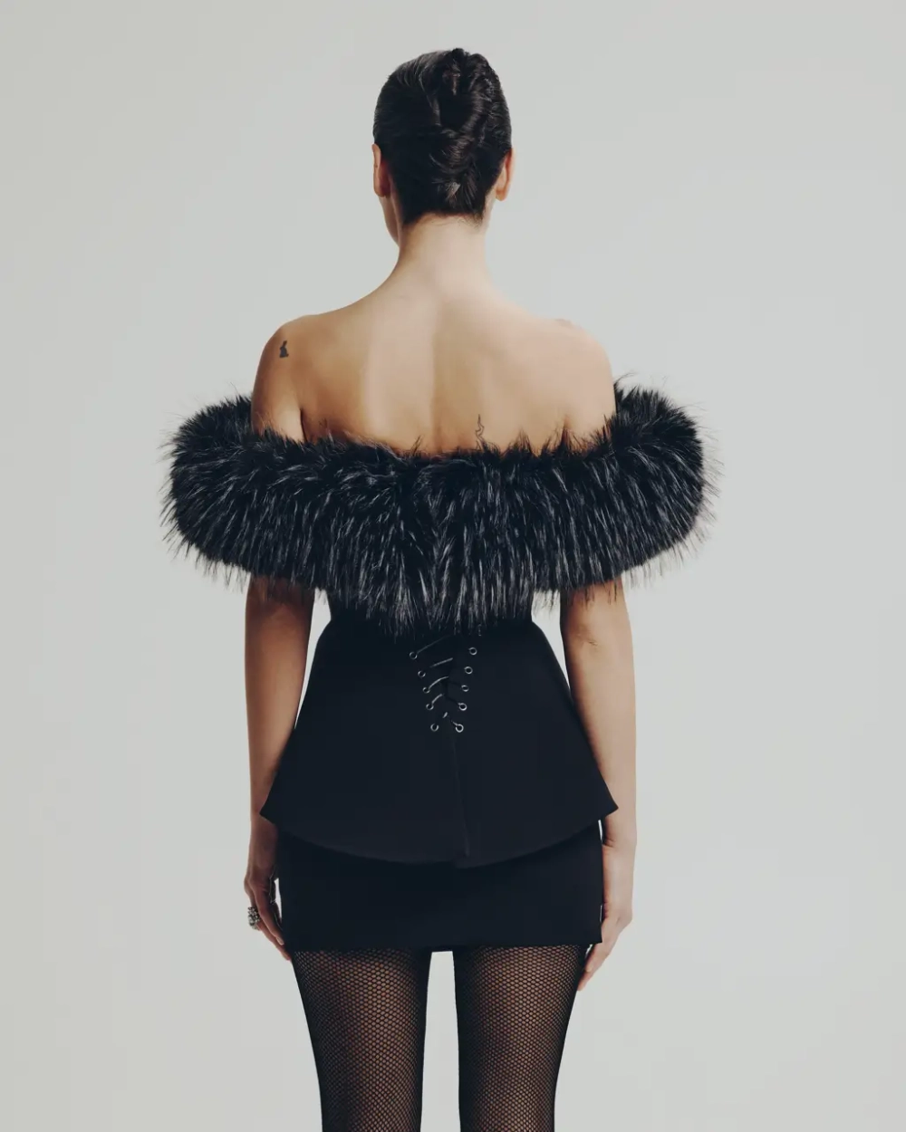 Юбка мини Дракула, Черный