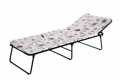 Кровать раскладная Надин п/мягкая лист 10мм арт.С408/73 (цвет ткани бежевый рис.Coffee (1 шт. в уп.)