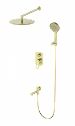 Душевая система встраиваемая WONZON & WOGHAND FRAME, Брашированное золото (WW-88939010-BG)