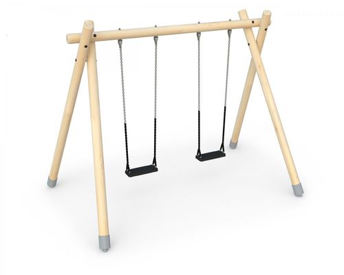 Качели двойные с плоским сиденьем