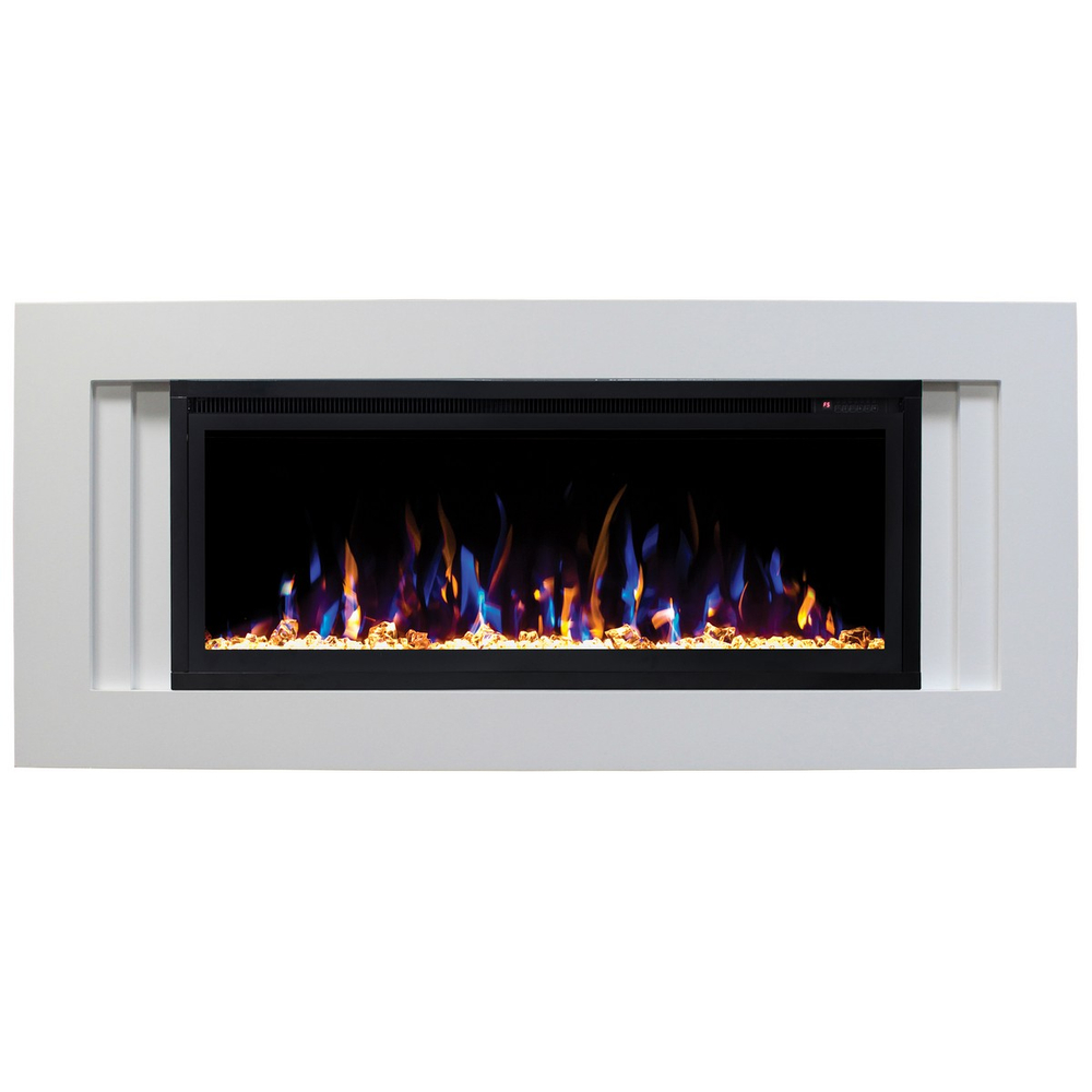Электрокамин RealFlame Stockholm WT белый с очагом Saphir 42